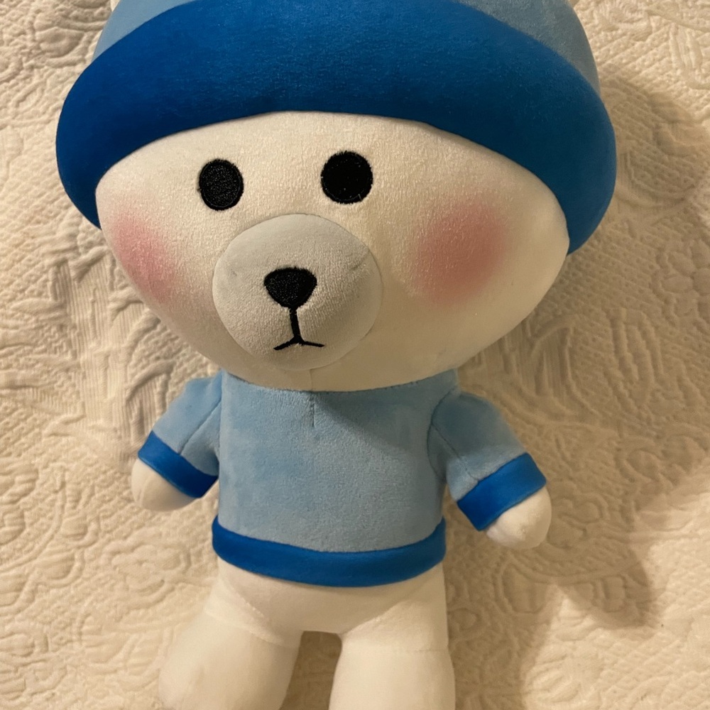 Alfred the polar bear plush by Moriah Elizabeth